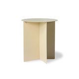 HKliving Metal Side Table Round Cream