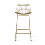 HKliving Wire Bar Stool Brass