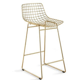 HKliving Wire Bar Stool Brass