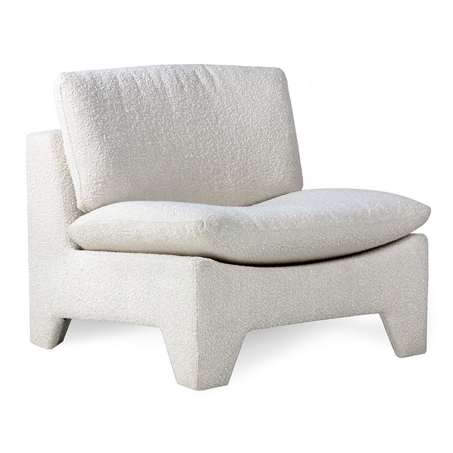 HKliving Retro Lounge Armchair Boucle Cream