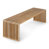 HKliving Slatted Bench Teak