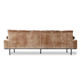 HKliving Retro Sofa 4-Seats Velvet Corduroy Aged Gold