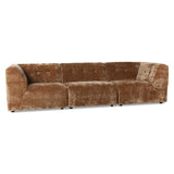 HKliving Vint Couch: Element Right Corduroy Velvet Aged Gold