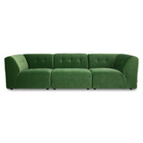 HKliving Vint Couch Element Right Royal Velvet Green