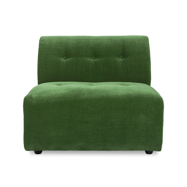 HKliving Vint Couch Element Middle Royal Velvet Green