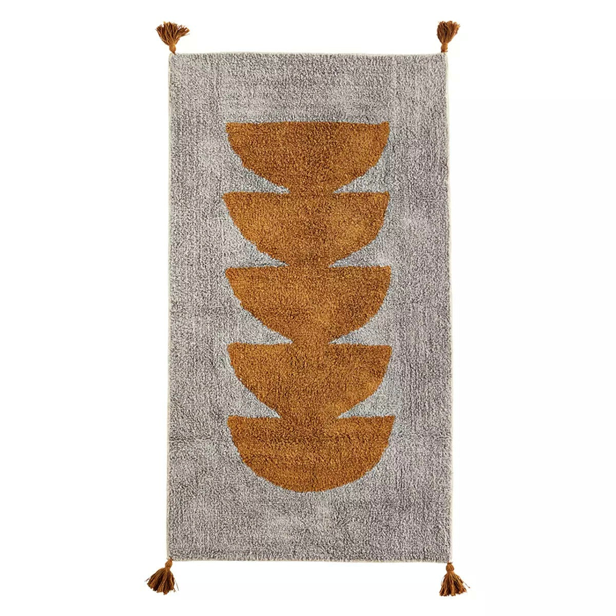 Tufted Cotton Runner With Tassels
