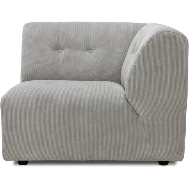 HKliving vint couch: element right, corduroy rib, cream