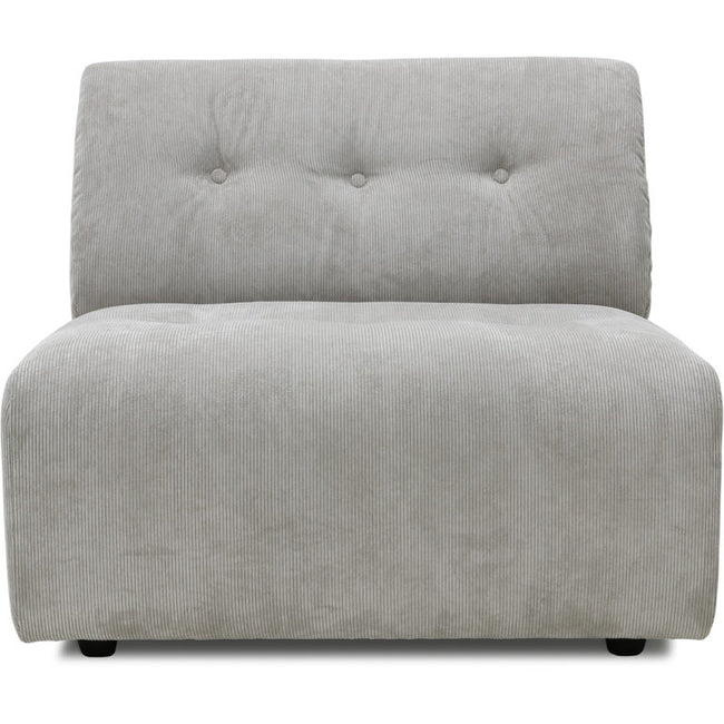 HKliving vint couch: element middle, corduroy rib, cream