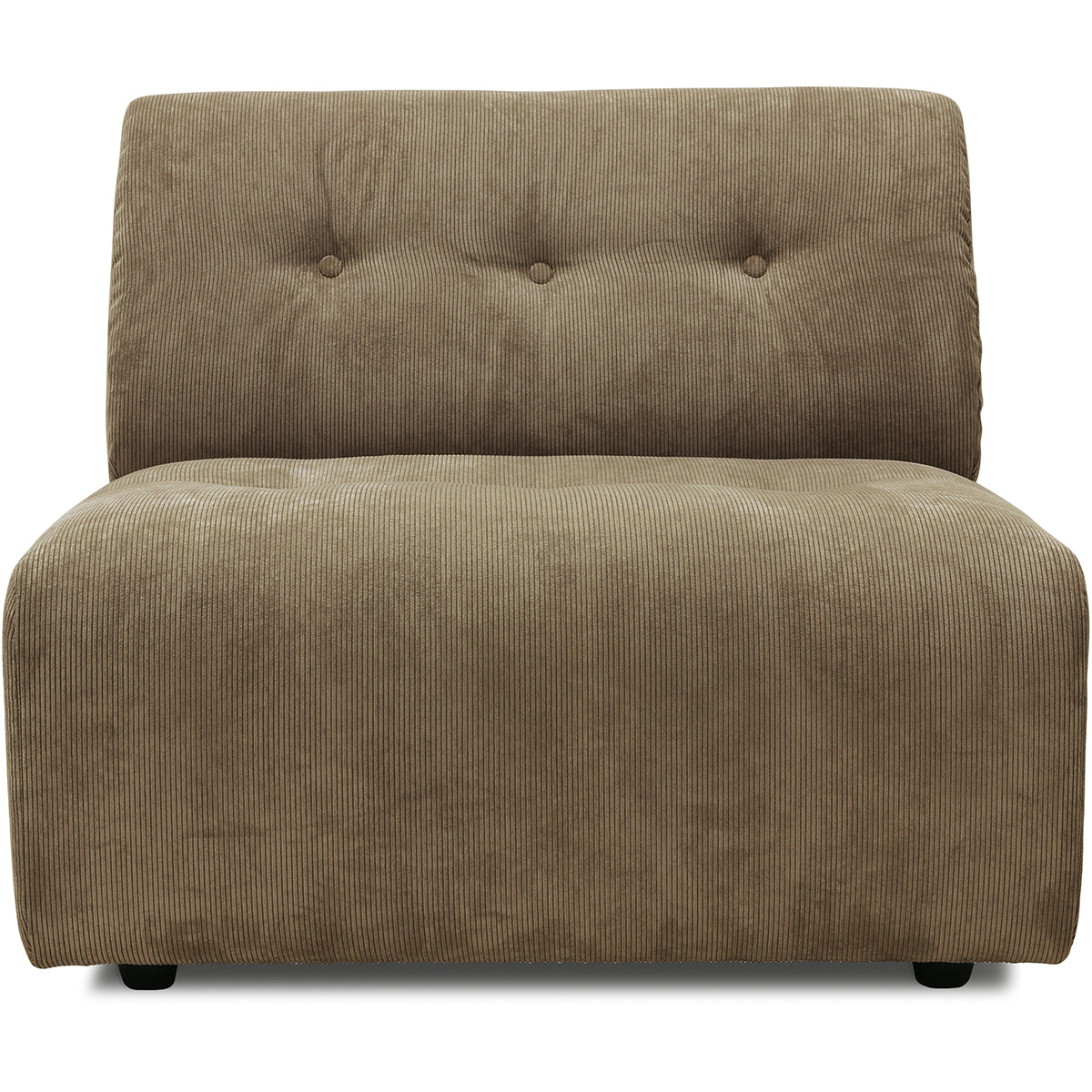 HKliving vint couch: element middle, corduroy rib, brown