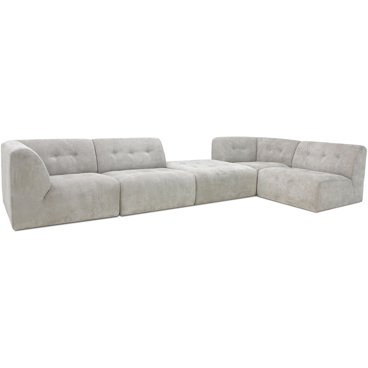 HKliving vint couch: element middle, corduroy rib, cream