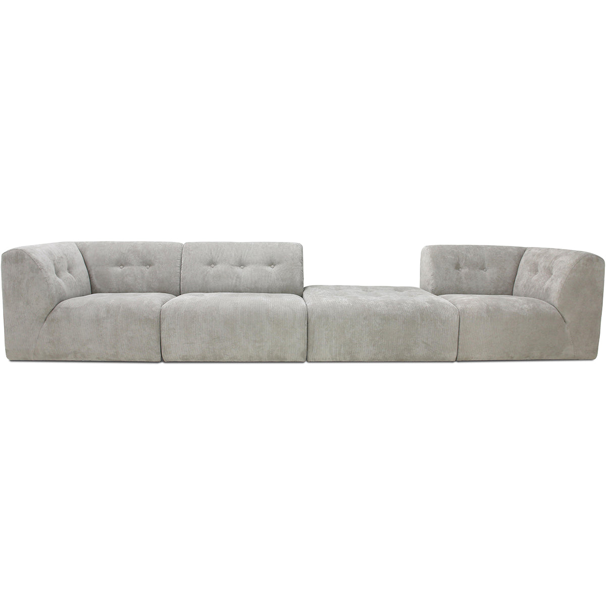 HKliving vint couch: element hocker, corduroy rib, cream
