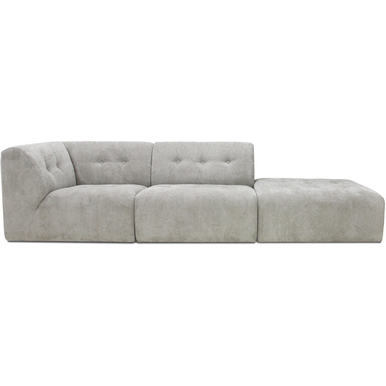 HKliving vint couch: element left, corduroy rib, cream