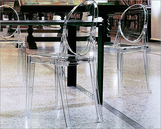 Philippe Starck Style Ghost Victoria Side Chair - Clear