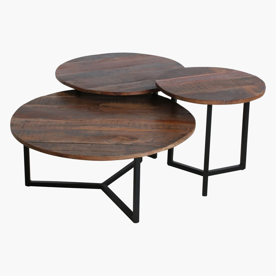 Reclaimed Wood Coffee Table set/3