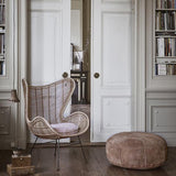 HKliving Velvet Seat Cushion Peach (ø60)