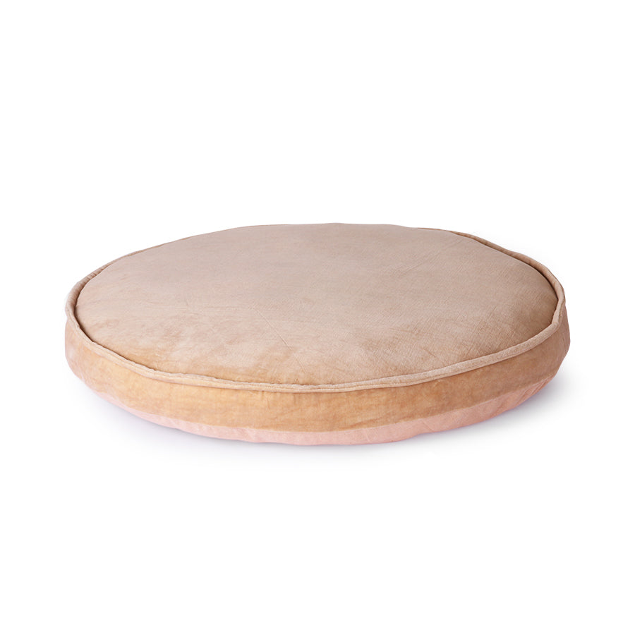 HKliving Velvet Seat Cushion Peach (ø60)