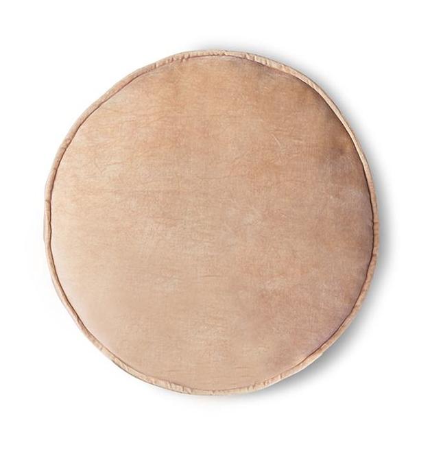 HKliving Velvet Seat Cushion Peach (ø60)