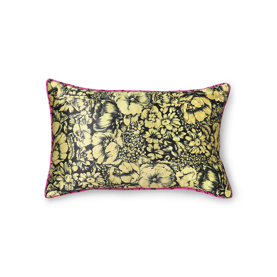 HKliving Printed Satin Cushion Retro (25x40)