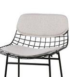 HKliving Wire Bar Stool Comfort Kit Pebble