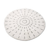HKliving Round Bath Mat Swirl 120cm