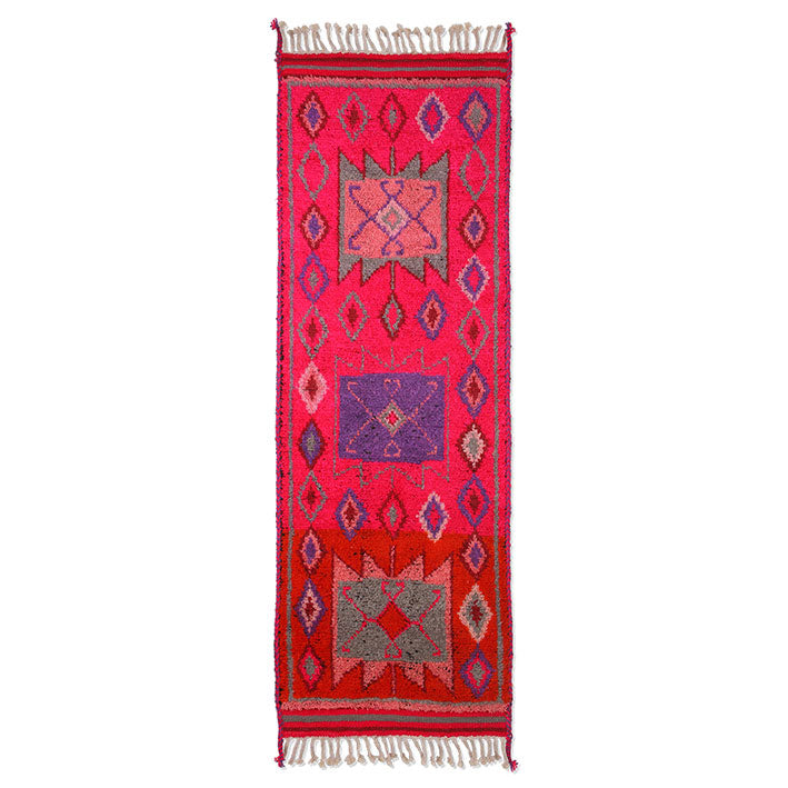 HKliving Woolen Runner Rug Pink (70x200)