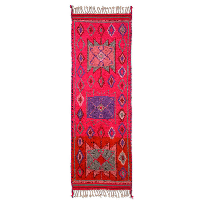 HKliving Woolen Runner Rug Pink (70x200)