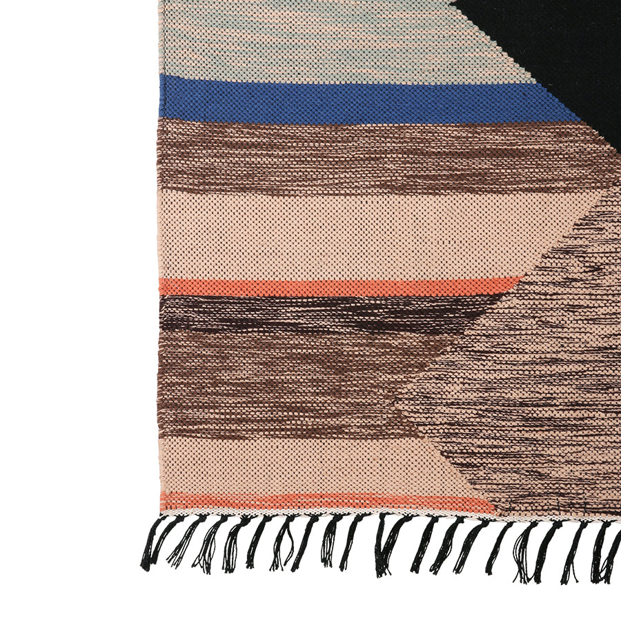 HKliving Hand Woven Indoor/ Outdoor Rug Multicolour (120x180)