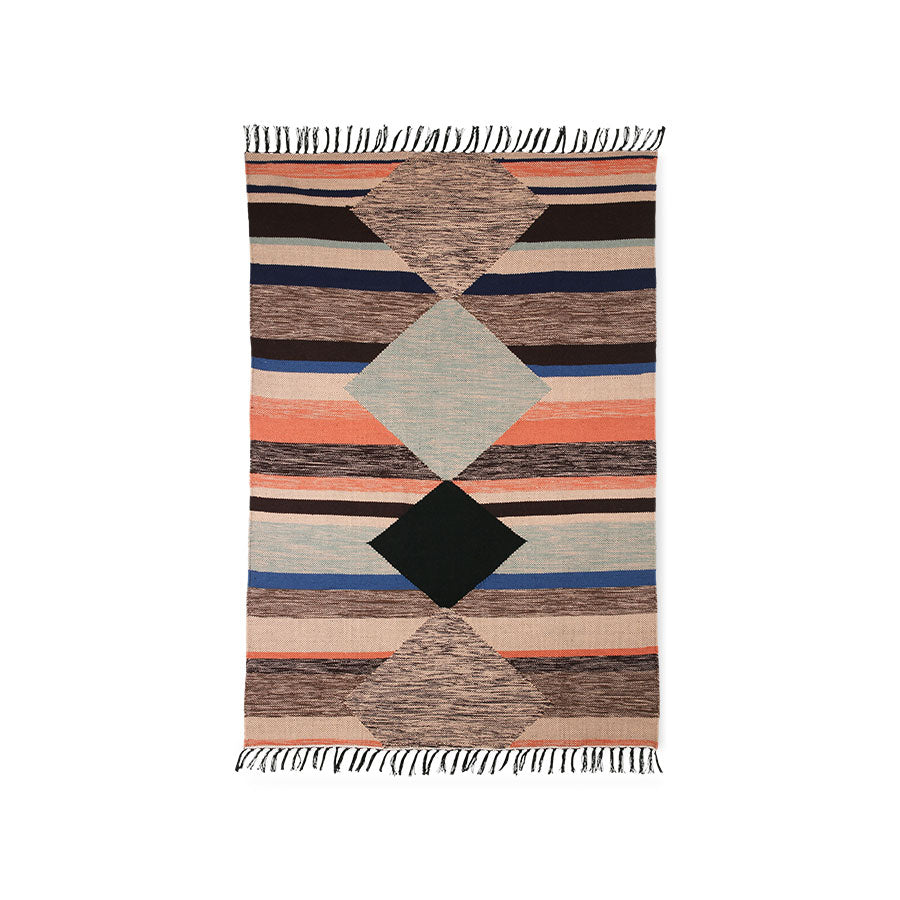 HKliving Hand Woven Indoor/ Outdoor Rug Multicolour (120x180)