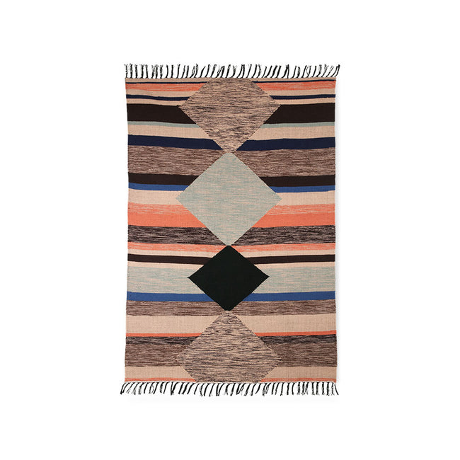 HKliving Hand Woven Indoor/ Outdoor Rug Multicolour (120x180)