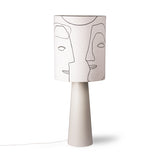 HKliving Printed Faces Lamp Shade L
