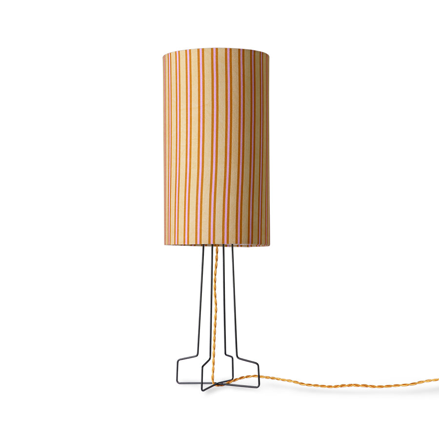 HKliving Printed Cylinder Lamp Shade Stripes