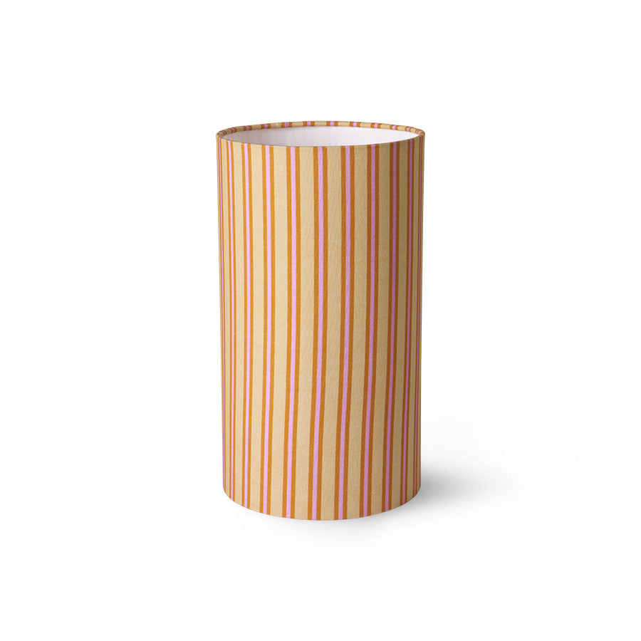 HKliving Printed Cylinder Lamp Shade Stripes