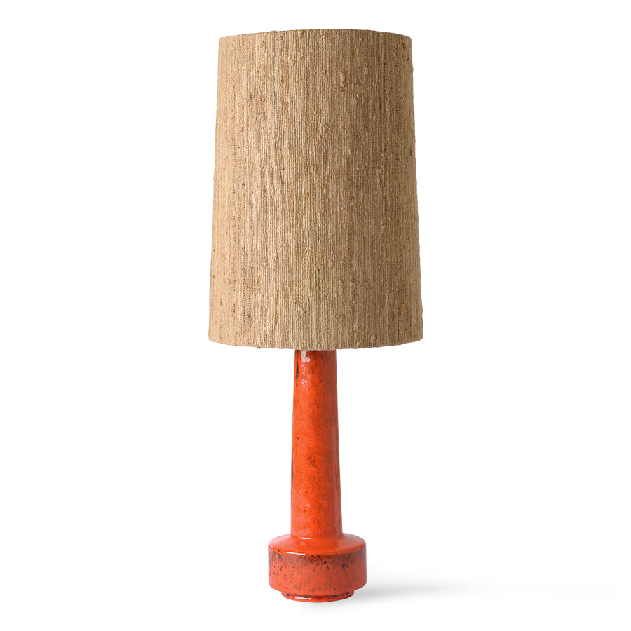 HKliving Cone Lamp Shade Silk Brown (ø32cm)