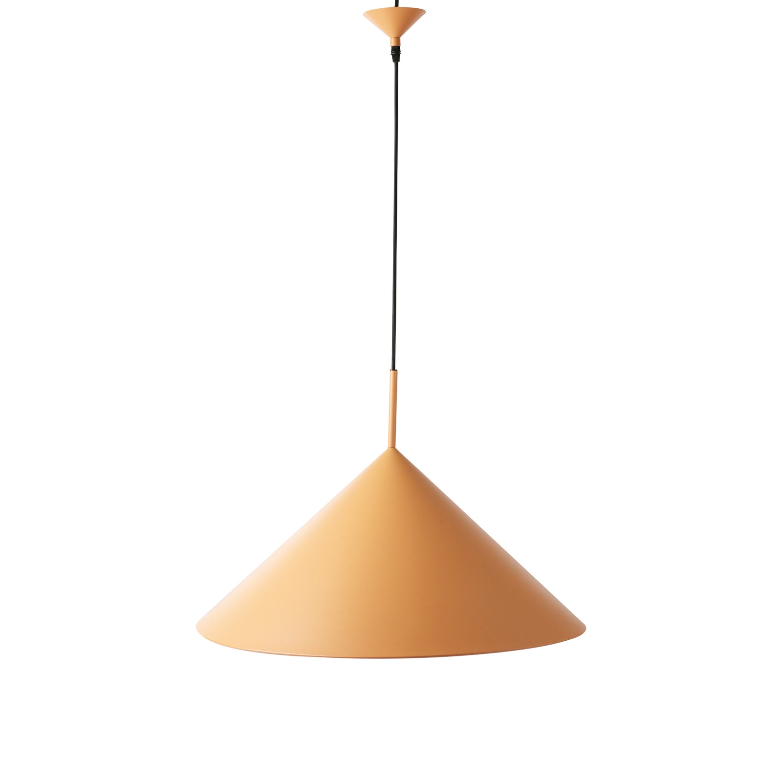 HKliving Metal Triangle Pendant Lamp L Matt Peach