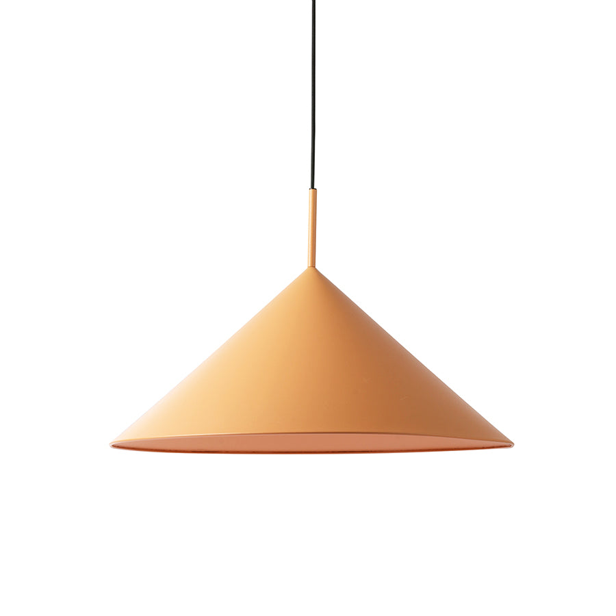 HKliving Metal Triangle Pendant Lamp L Matt Peach