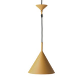 HKliving Metal Triangle Pendant Lamp M Matt Ochre