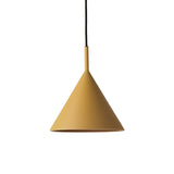 HKliving Metal Triangle Pendant Lamp M Matt Ochre