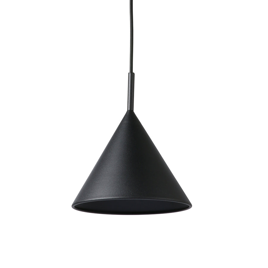 HKliving Metal Triangle Pendant Lamp M Matt Black