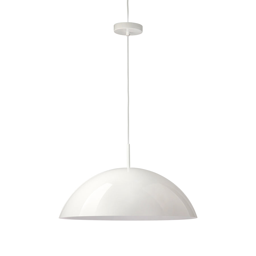 HKliving Acrylic Cupola Hanging Lamp White