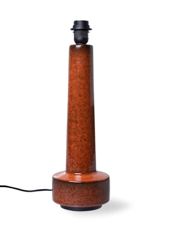 HKliving Retro Stoneware Lamp Base Red