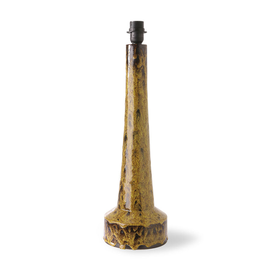 HKliving Retro Stoneware Lamp Base Mustard